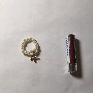 🧚🏻‍♀️Super cute pearl alphabet ring🧚🏻‍♀️